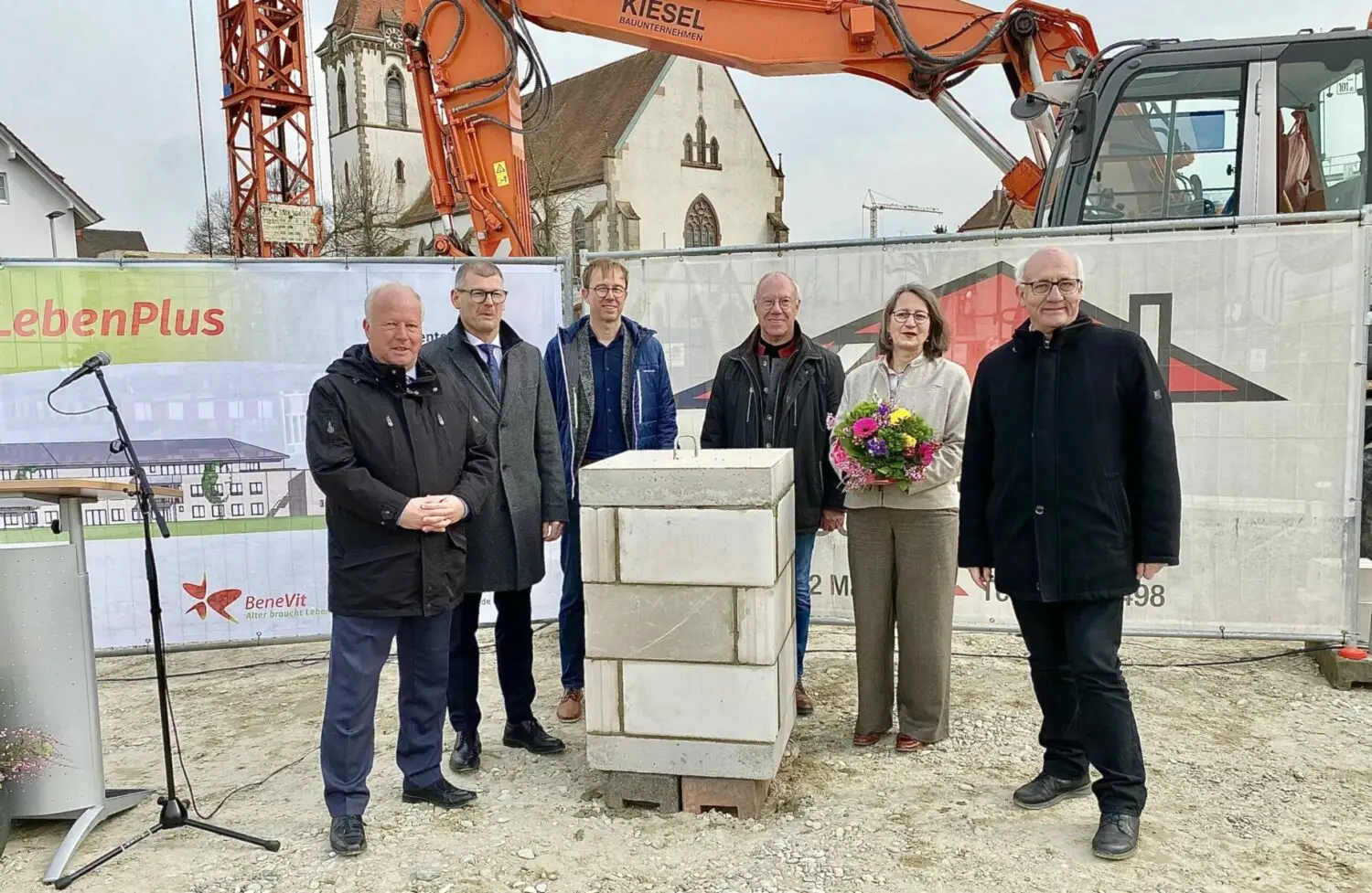 Feierliche Grundsteinlegung in Reute für eine neue BeneVit Einrichtung