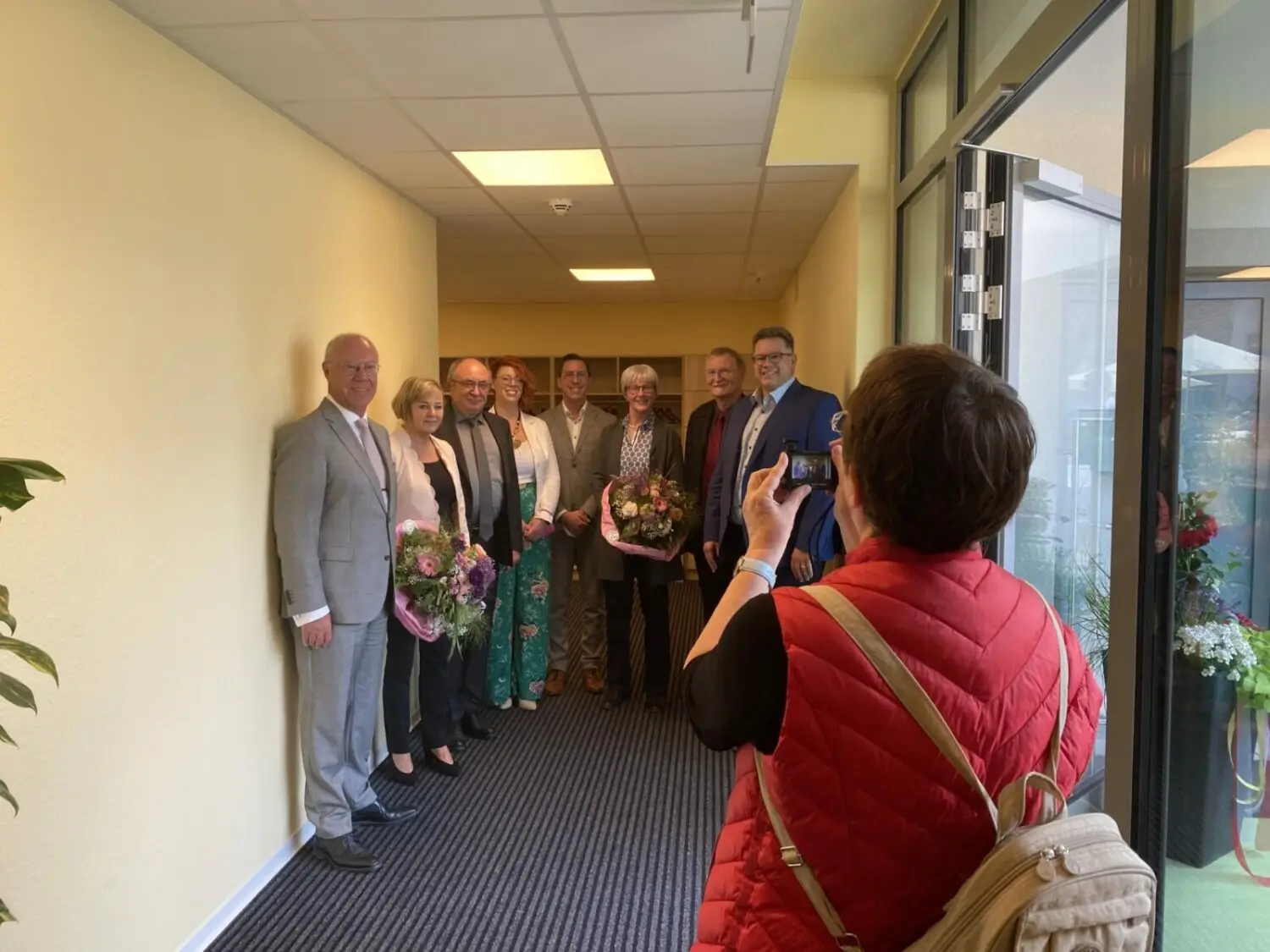 Pressefoto: Eröffnung „Wohnen im Quartier“ in Frickenhausen