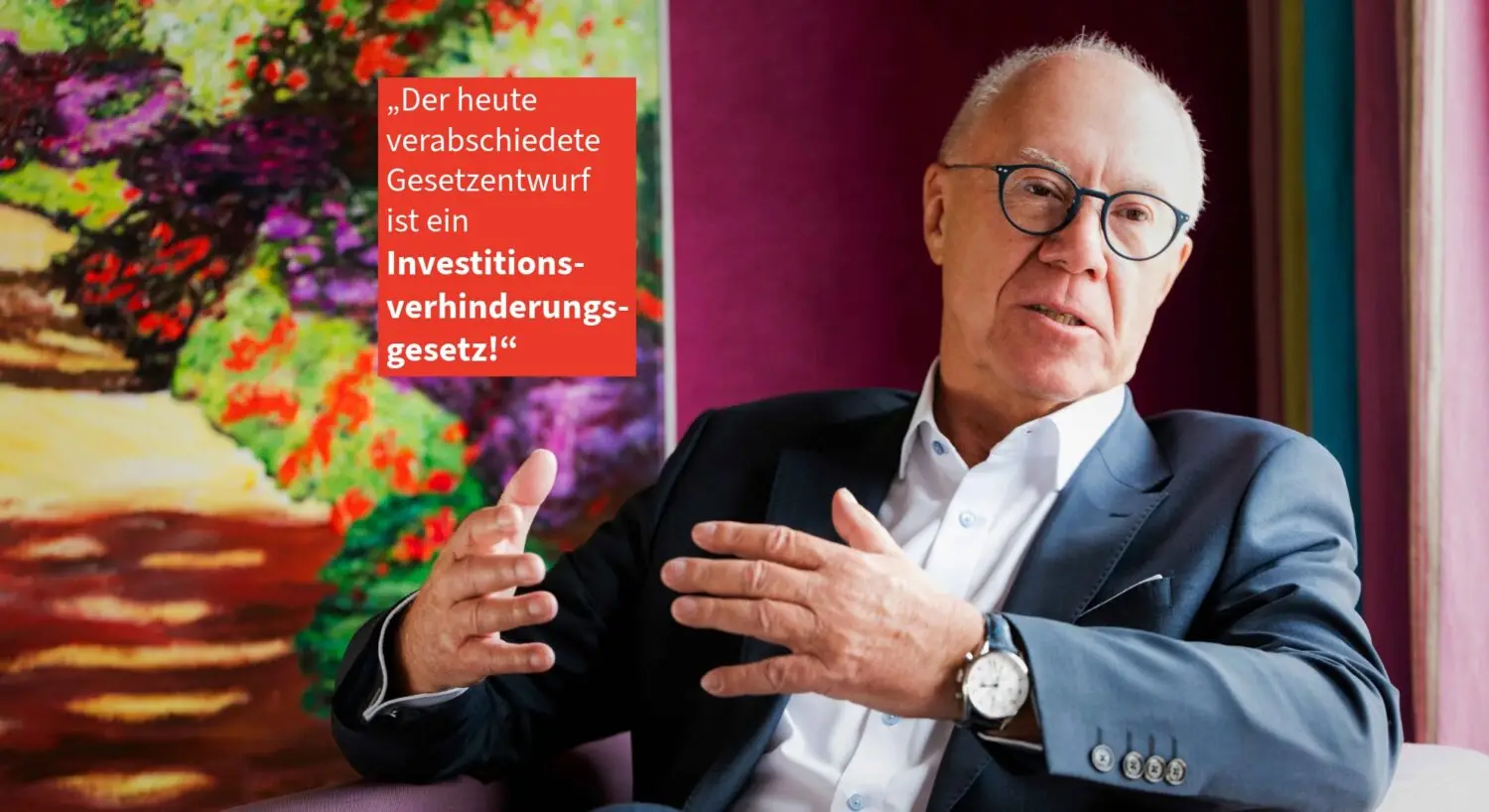 „Der Gesetzentwurf ist ein Investitionsverhinderungsgesetz“ Kaspar Pfister: Der heute verabschiedete Gesetzentwurf ist ein Investitionsverhinderungsgesetz; BEEP, Stambulant