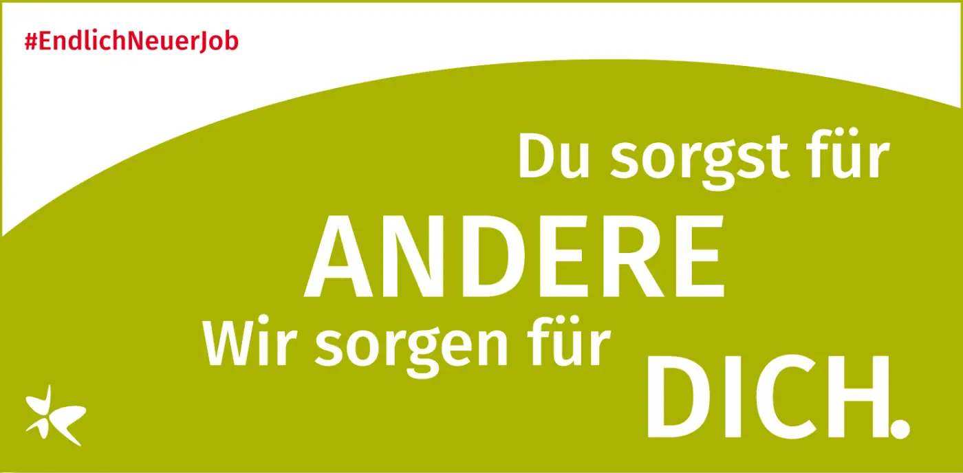 Grafik: Du sorgst für andere, Wir sorgen für Dich